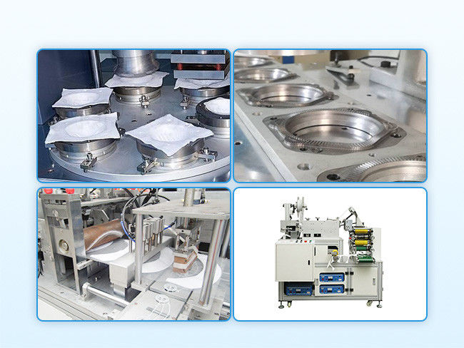 Ultrasonik Kaynak Otomatik Dokuma Maske Yapıştırma Makinesi 0