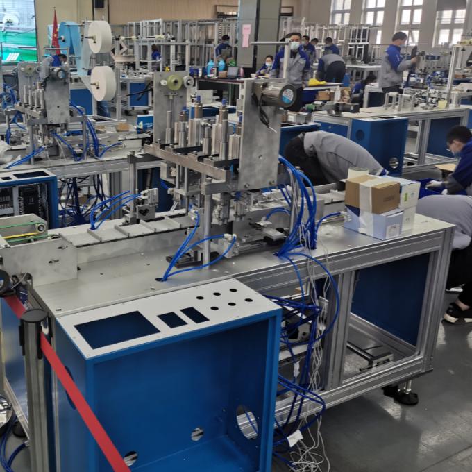 Cerrahi Tam Otomatik Düz Tek Kullanımlık Maske Yapma Makinesi 0
